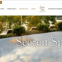 Screenshot of the Website of seezeitlodge