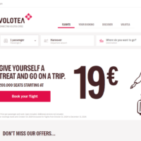 Screenshot of Volotea Website