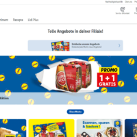 Screenshot of Lidl.lu